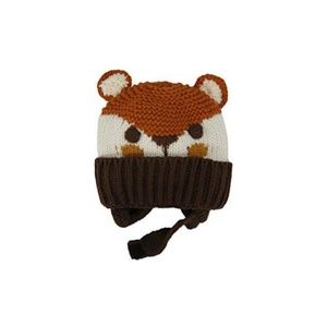 **Fox Design Crochet Face Cuff Hat